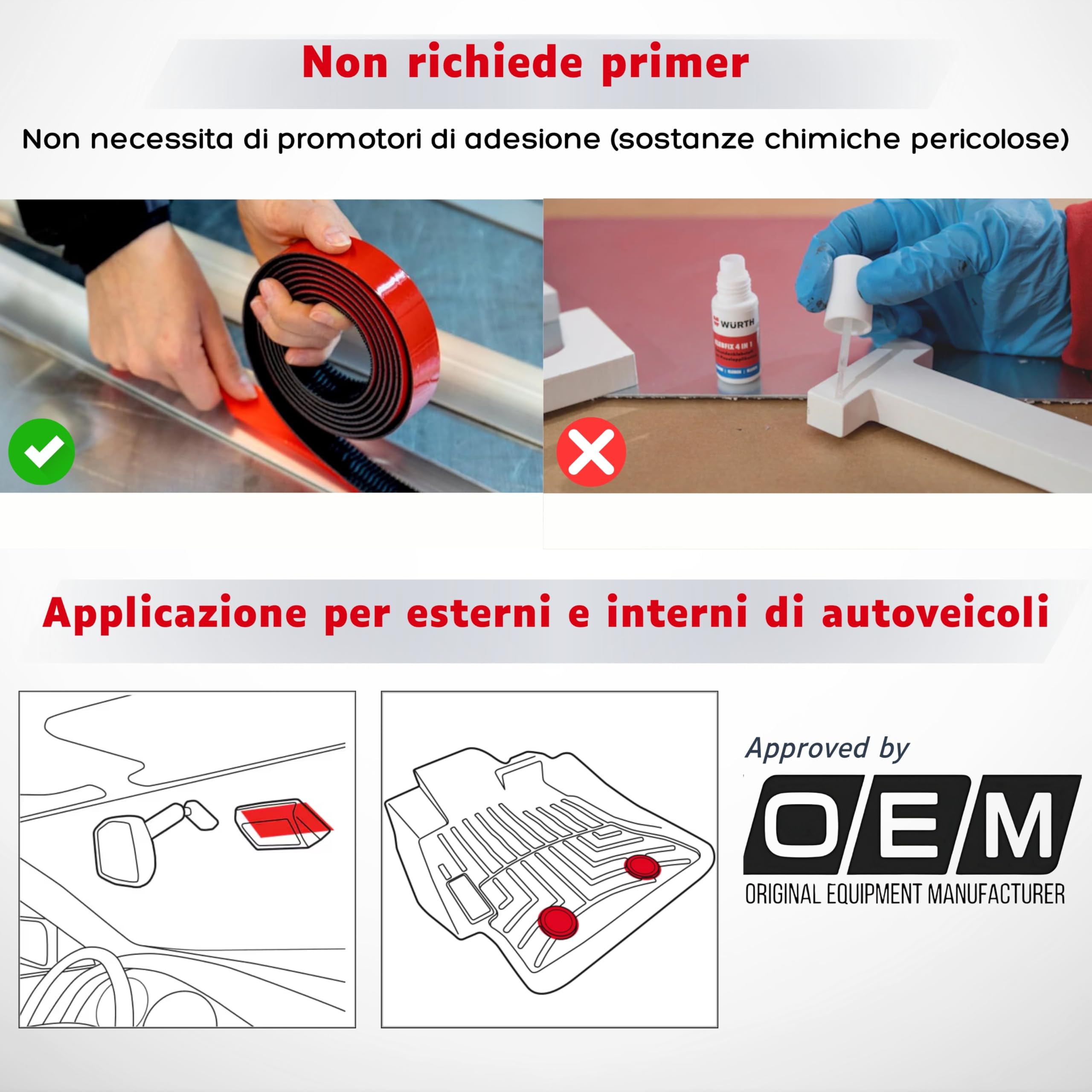 Nastro adesivo Dual Lock, sottile, extra forte, nastro ad alte prestazioni, impermeabile, rimovibile, elementi di fissaggio richiudibili, nastro di montaggio in SJ3550 (diametro 20 mm, 16 pezzi)