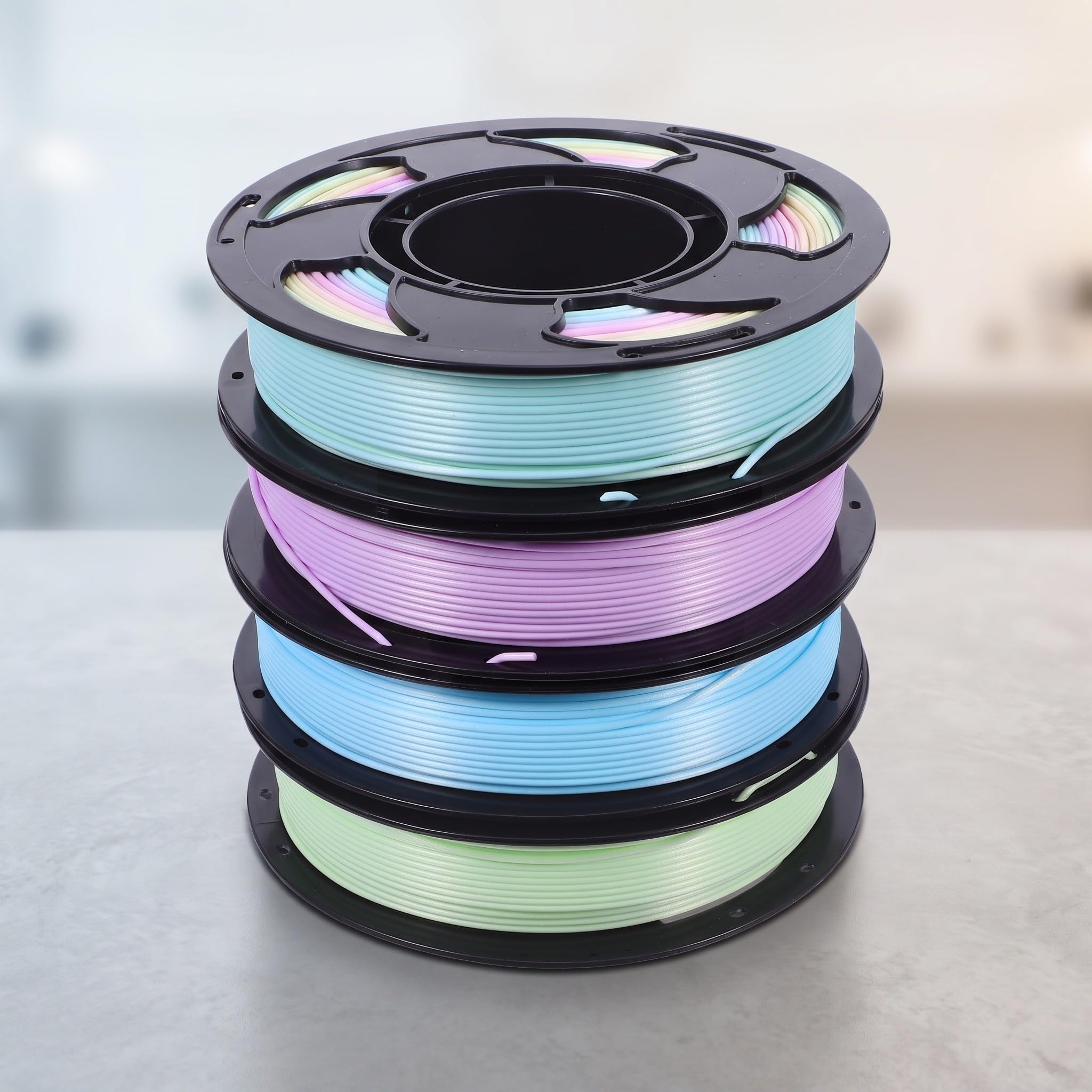 Filamento Pla de 1,75mm para Impresión 3d, 4 Rollos