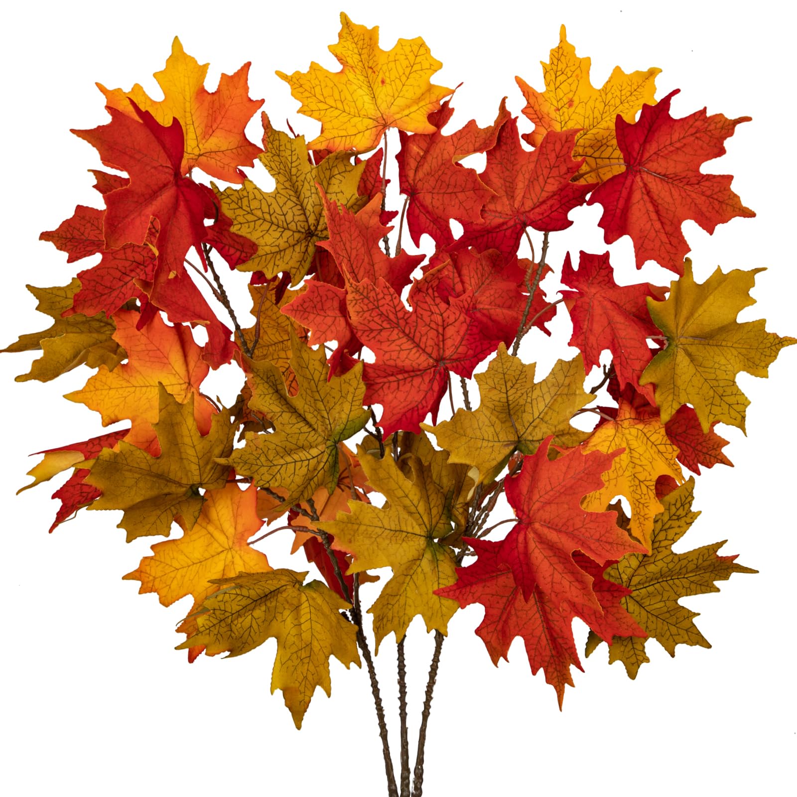 【新品未使用】 メープル Woodland Maple Leaf LIVING LUXURY 40 in. Artificial Japanese Maple Leaf Stem Plant
