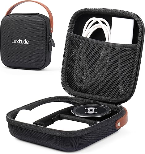 Miniatura 7 de Luxtude Organizador electrónico de viaje, organizador técnico para mujer, funda de carga dura, bolsa de viaje para artículos electrónicos, artículos