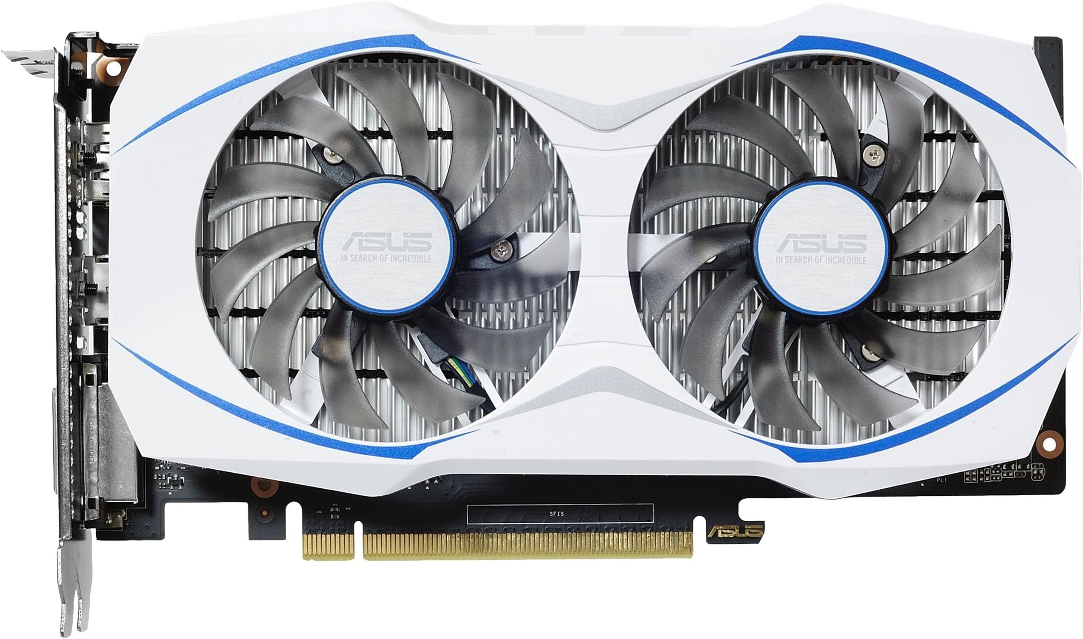 ASUS Geforce GTX 1050 O2GB Dual-Fan Edition DVI-D HDMI DP 1.4 Gaming Graphics Card (DUAL-GTX1050-O2G) Graphic Cards