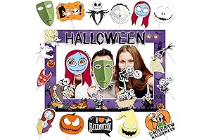 Night Christmas Halloween Decorations Photo Booth Props