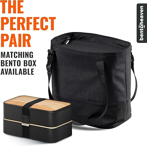 Miniatura 7 de Bentoheaven Lonchera aislada para el trabajo, materiales duraderos, correa  asa variable, amplia apertura, bolsa de almuerzo enfriadora para mujeres
