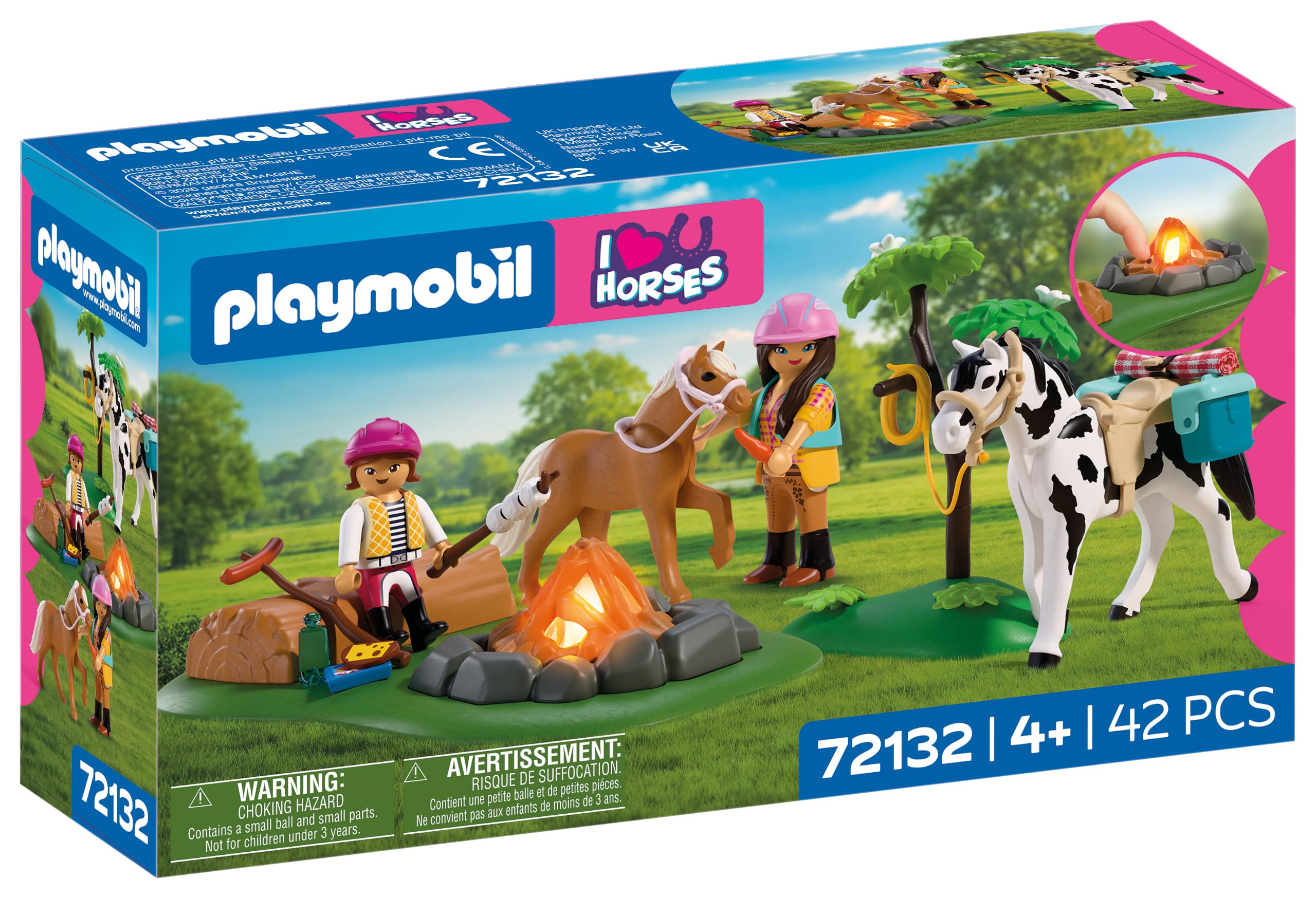 I Love Horses | Horseback Riding Trip with Campfire | Riding Trip Set with Mother, Daught…