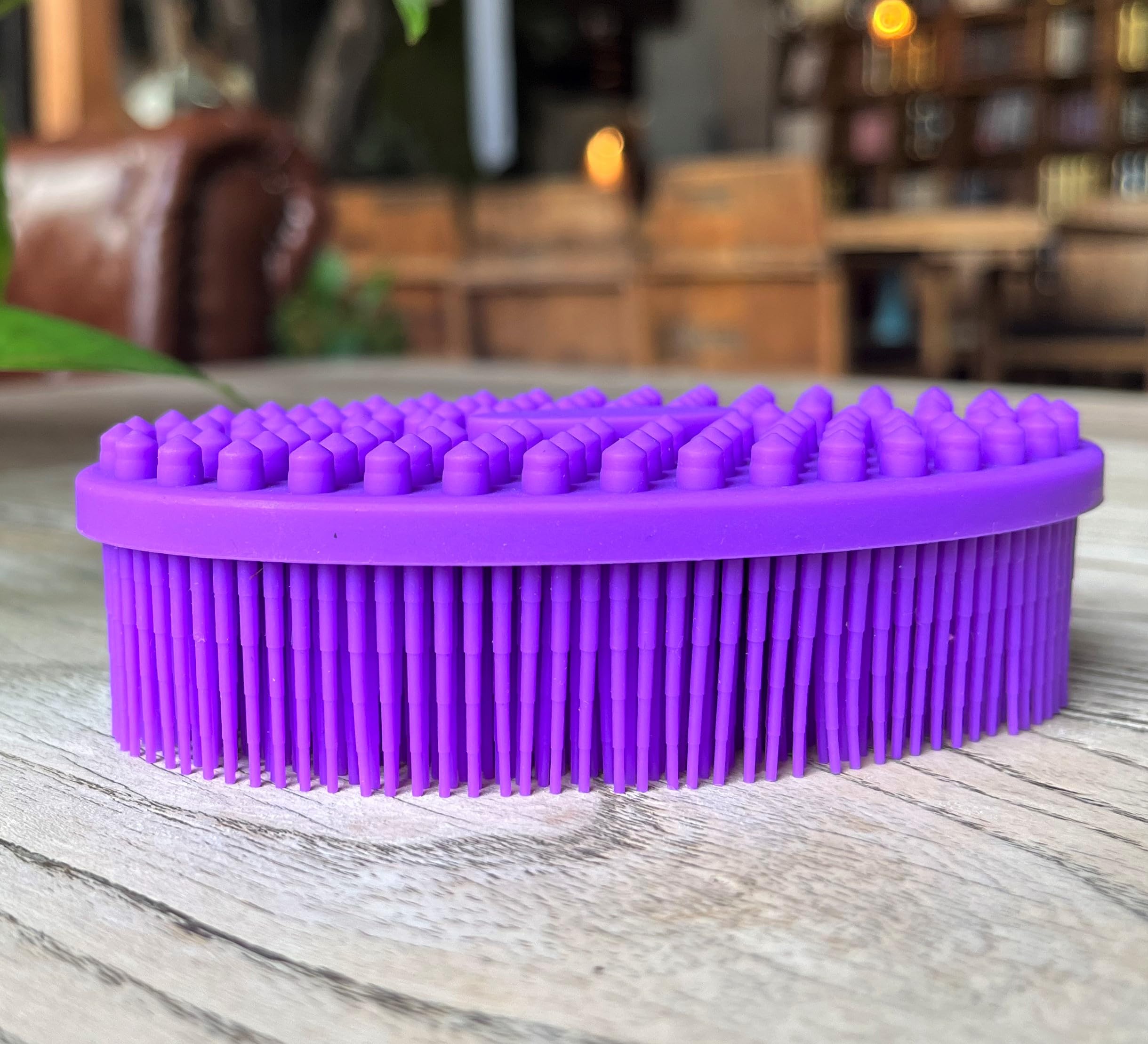 Premium Sensory Brush for Kids or Autism,Soft Silicone Body Scrubber,2 in 1 Sensory Room Occupational Therapy Brushes,Silicone Loofah,Pet Shower Brush Bath Brush Shampoo Brush