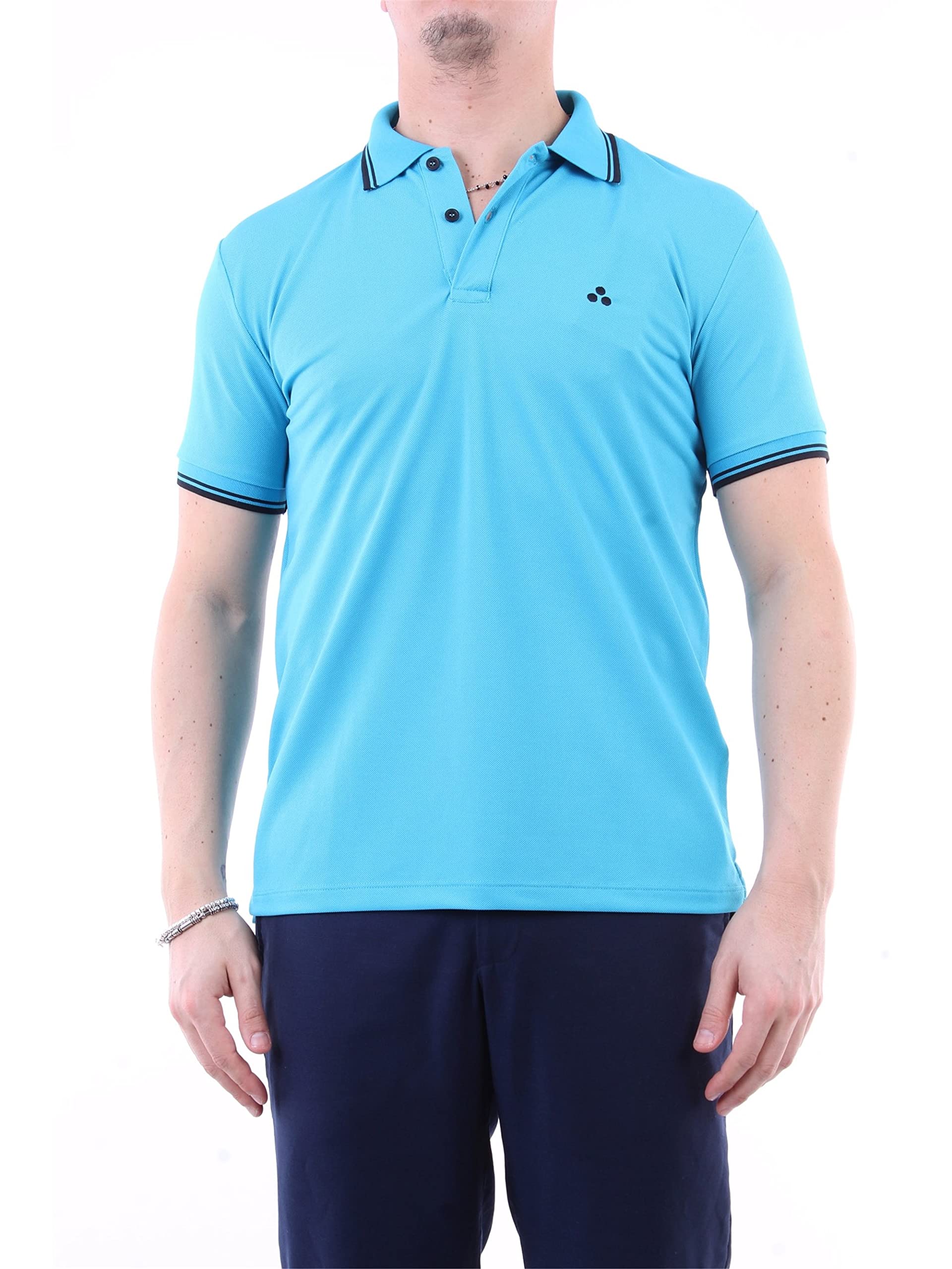 Peuterey3395AG Polo Beni Light Blue Man