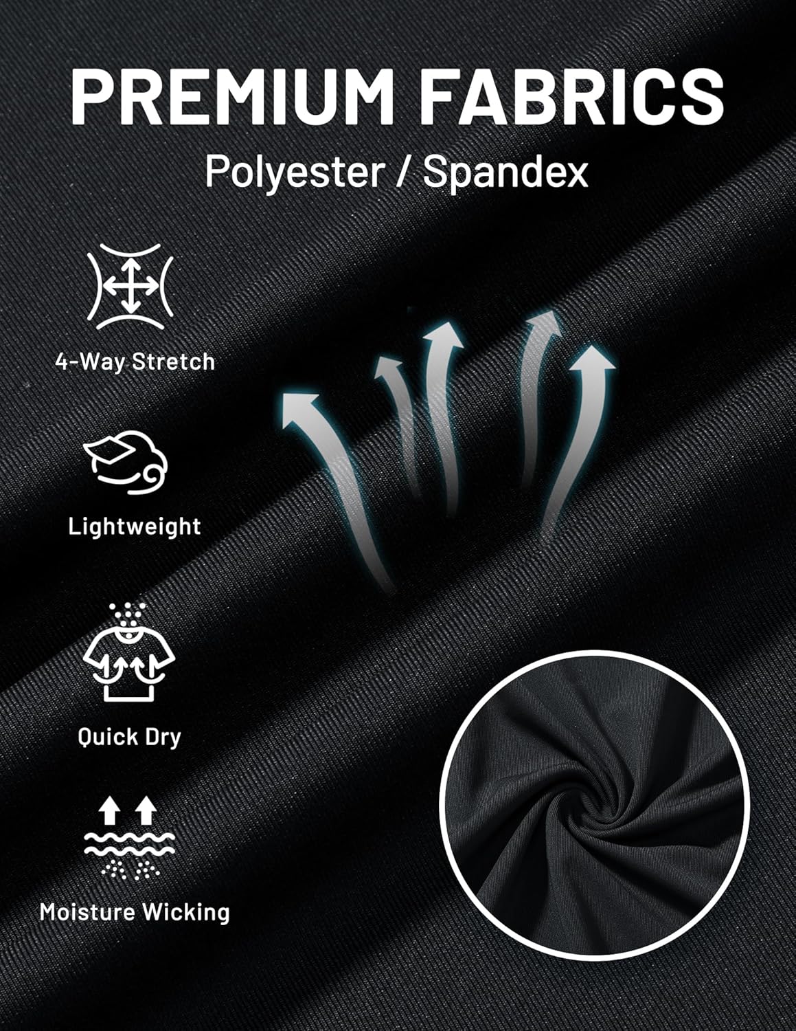 MIER Men's Workout T Shirts Dry Fit Short Sleeve Athletic Gym Running Lightweight Performance Tee Tops, Polyester, UPF 50+ - Image 5