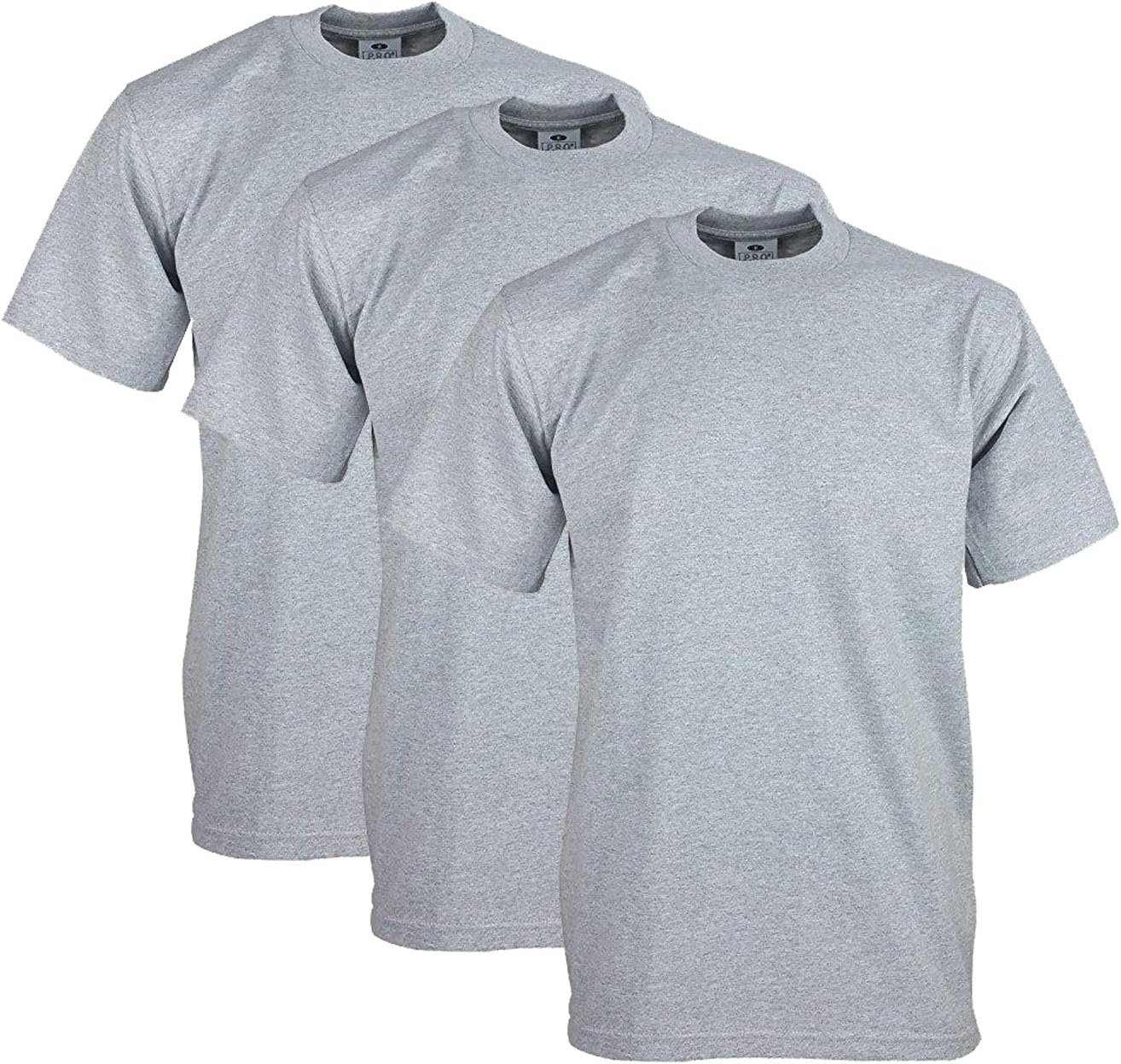 Pro Club Men's Heavyweight Cotton Short Sleeve Crew Neck T-Shirt