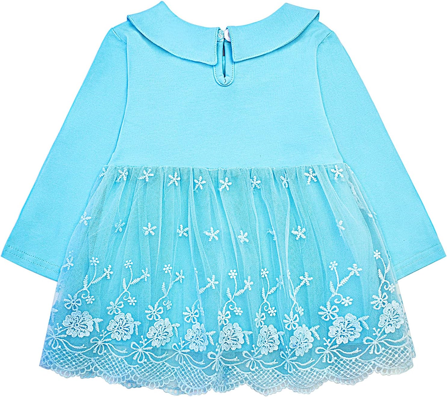 Peacolate 6M-4Years Spring Fall Baby Girls Clothing Set 3pcs Long Sleeve Dress Denim Jacket and Jeans - Image 8