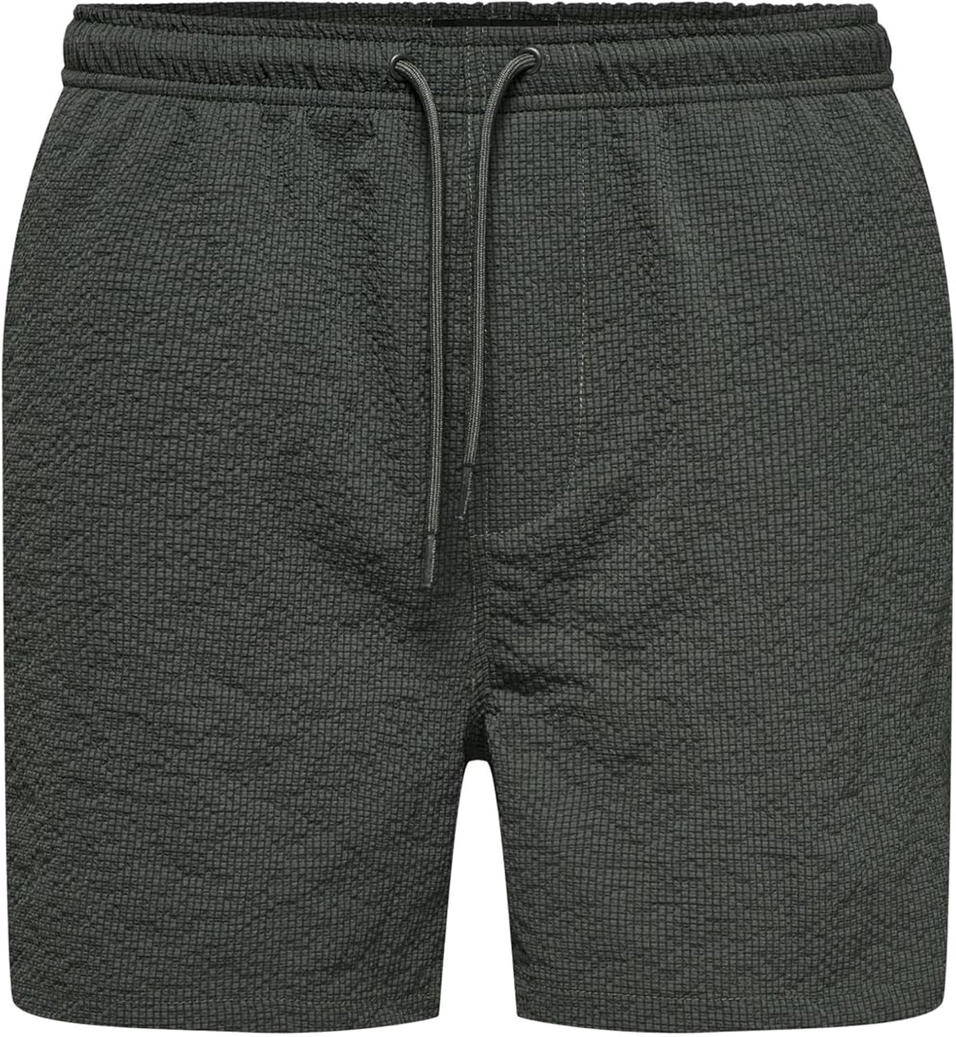 Only & Sons Mens Onsted Life Solid Seersucker Swim Noos