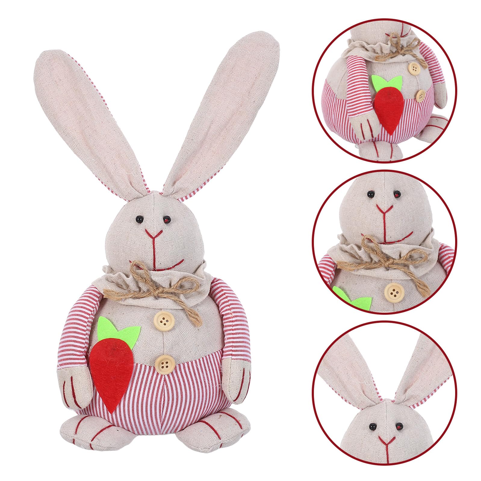 Witziger Türstopper Hase mit Stoßdämpfendem Schutz 32X15X13cm Beschwert Cartoon Motiv Türkeil fürs Schlafzimmer und Osterfest