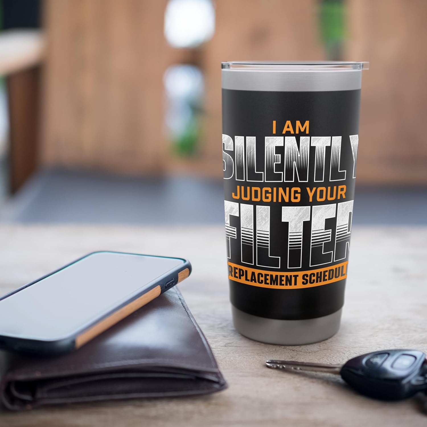 Silently Judging Your Filter Replacement - HVAC Technician Stainless Steel Insulated Tumbler