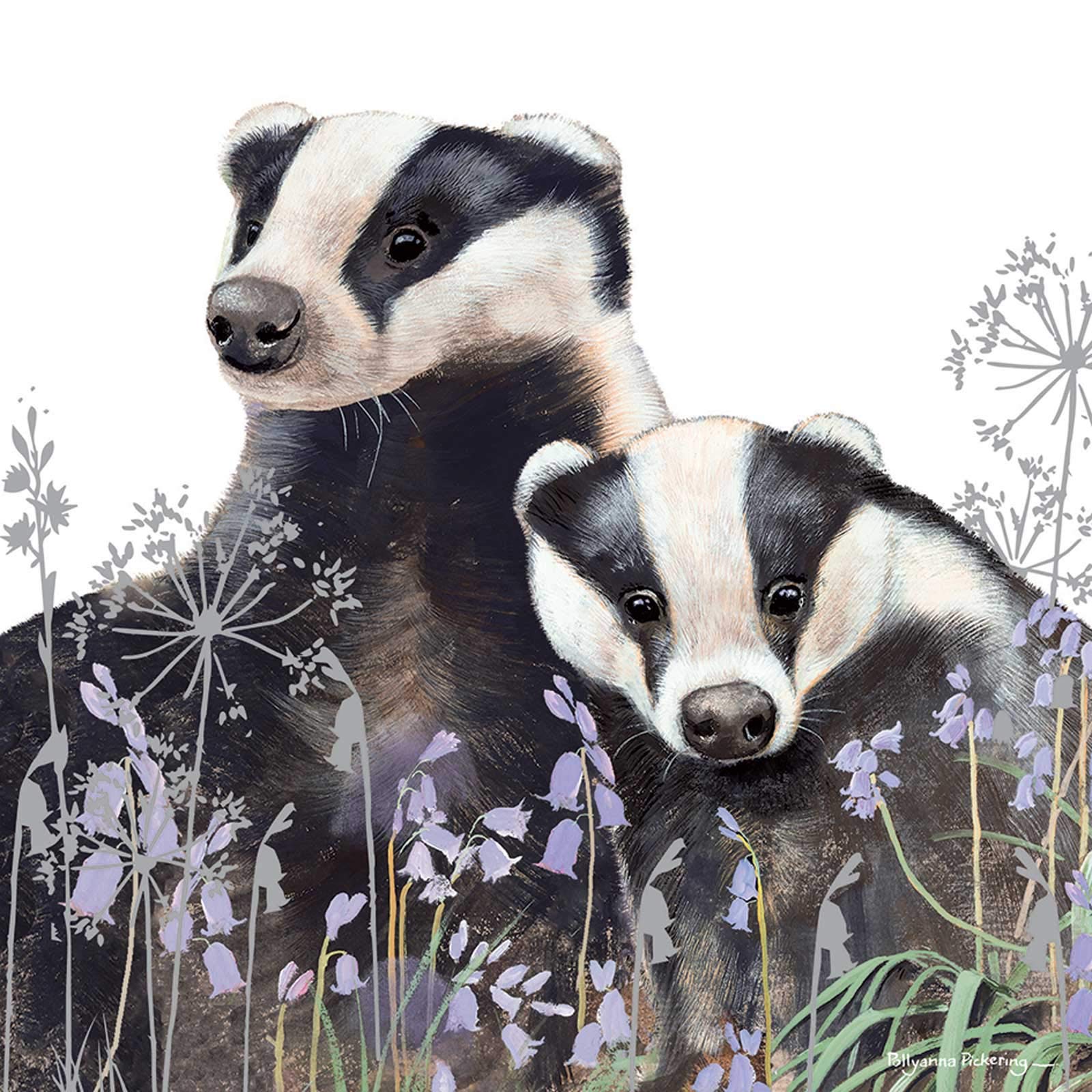 Quayside CardsPollyanna Pickering Countryside - Badgers