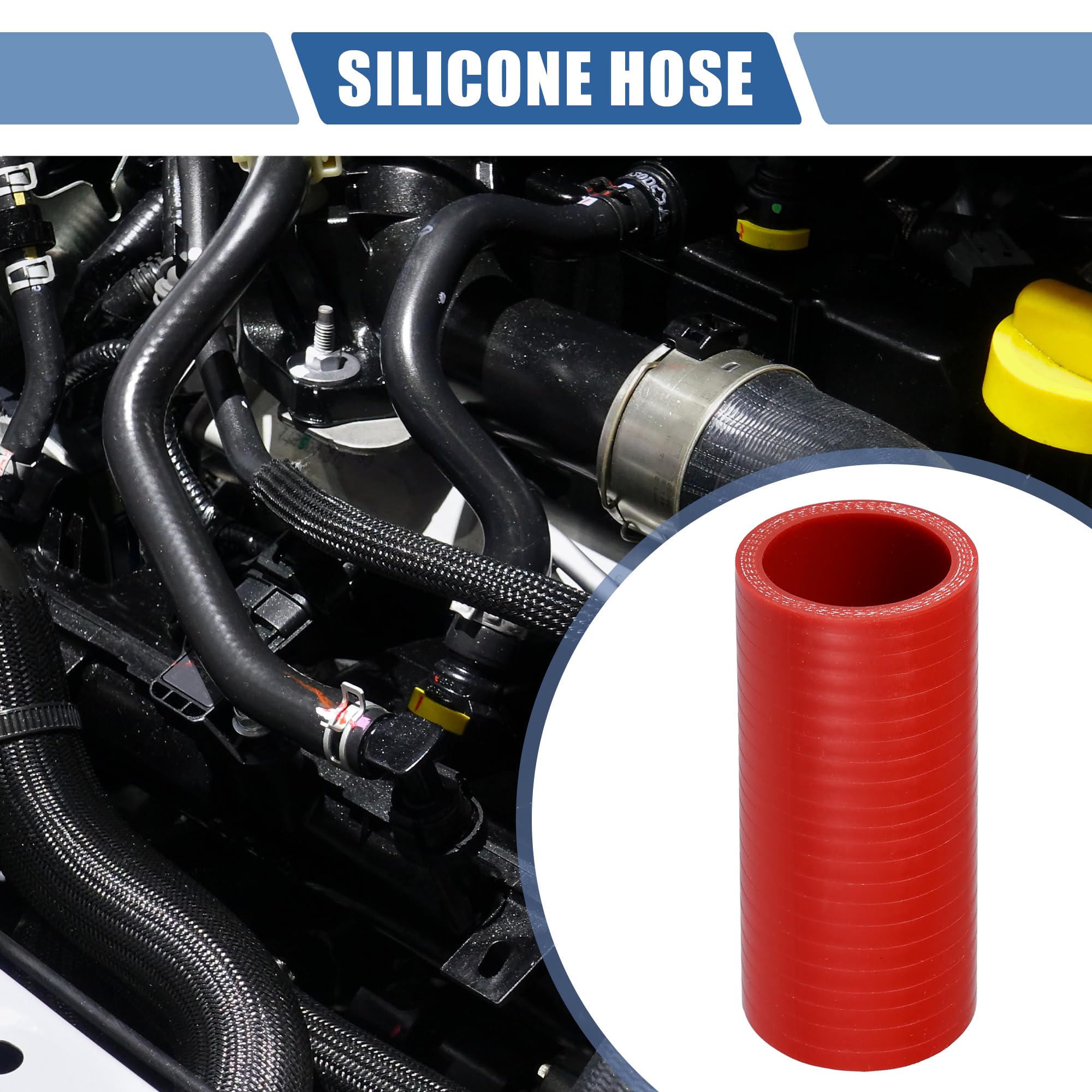 Tuyau De Refroidissement En Silicone Universel Pour Voiture - Noir - 18 Mm X 100 Mm - Résiste à Haute Température
