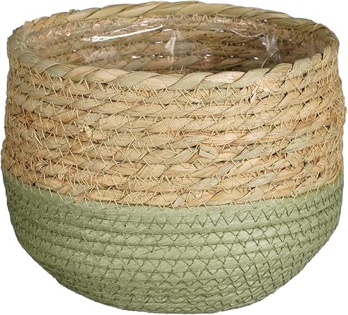 FDB Jorck Round Basket 15 cm x 18 cm Size, Green