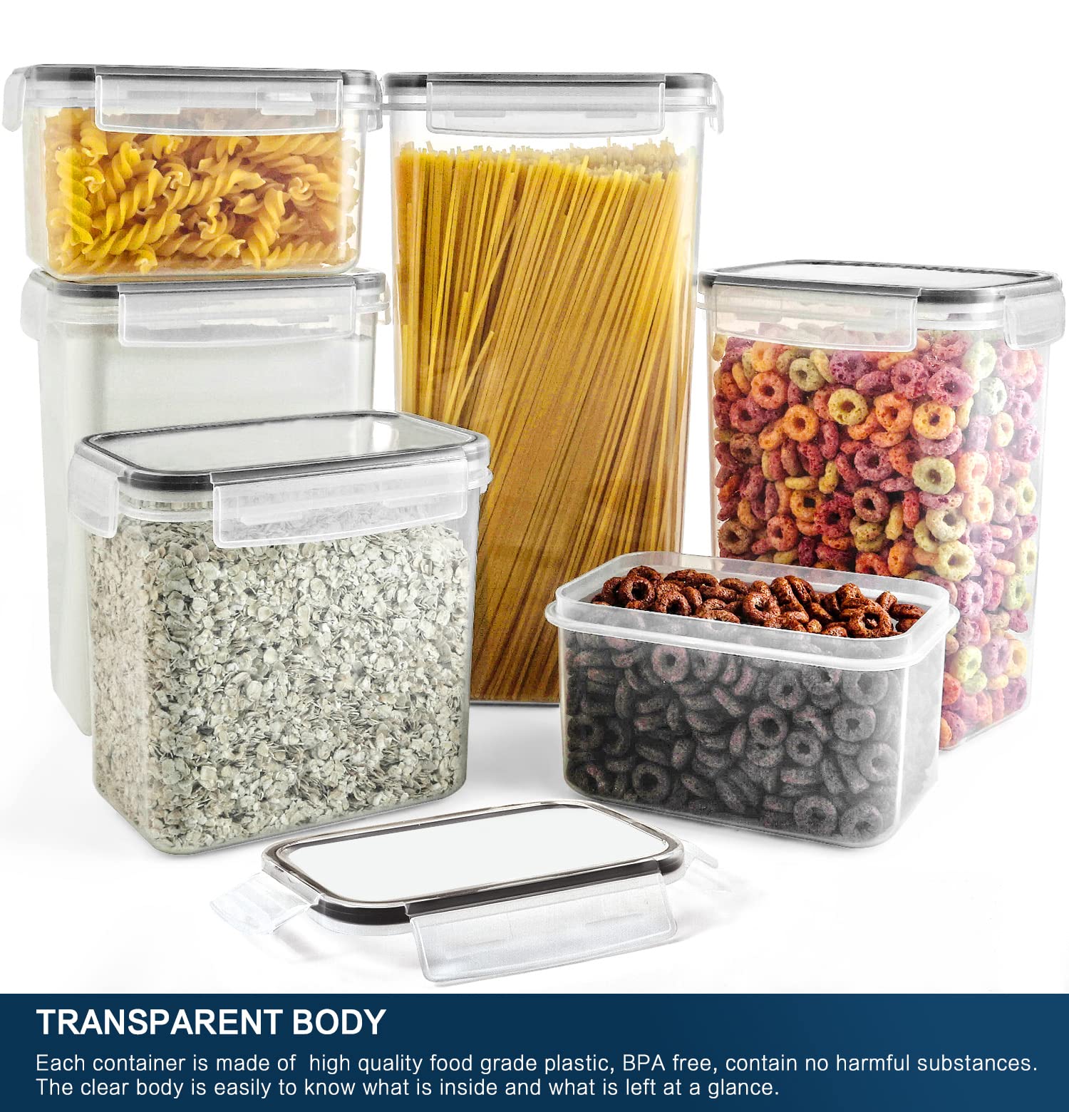 Buy Airtight Food Storage Containers Set, RAZCC 23 PACK Cereal Storage