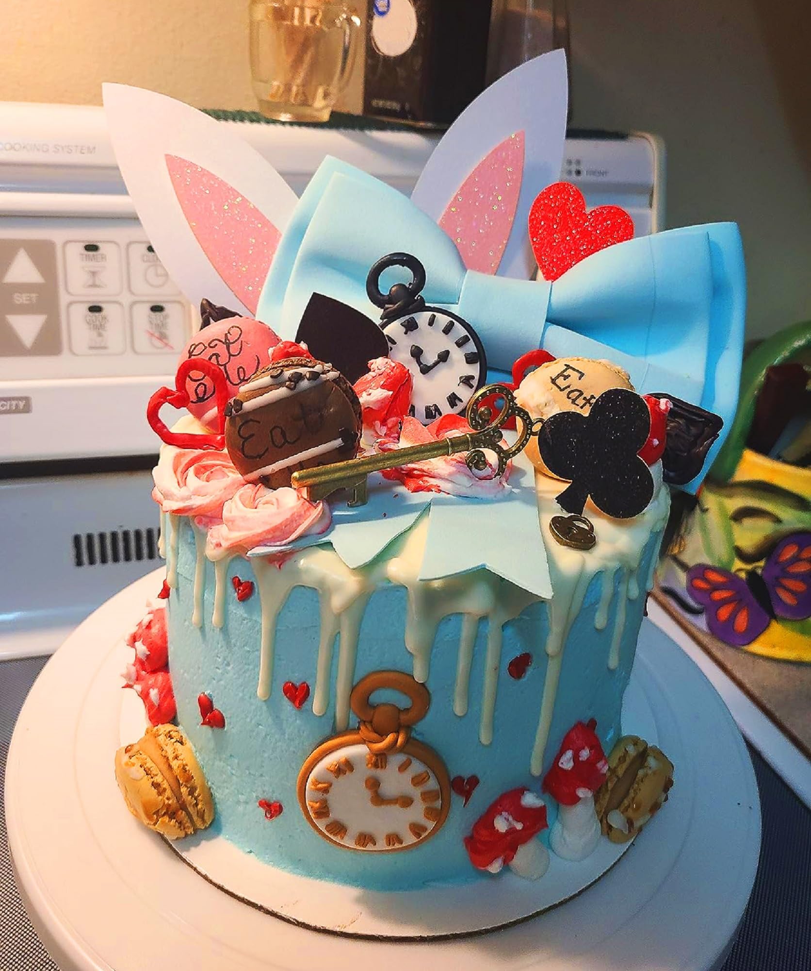 LaVenty Alice Cake Decoration Party Supplies Favors Bunny Cake Decoration