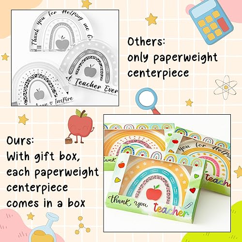 Miniatura 3 de CY2SIDE Regalo de acrílico para profesor  Juego de 3 piezas de regalos de agradecimiento para profesores, regalo de agradecimiento para mi mejor