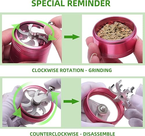 Miniatura 3 de Molinillo de especias rosa ayudante de cocina de 2.2"