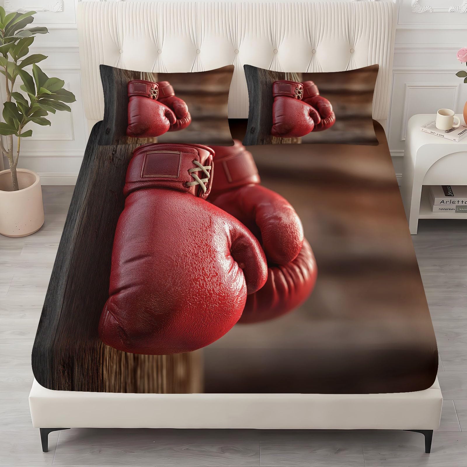 Prześcieradło z gumką w stylu vintage, 160 x 200 cm, prześcieradło na