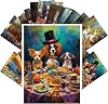 PIXILUV Vintage Postcards (24 pcs 4x6 each) Funny Inteligent Cats Working at the Office Vintage Postcards Retro Greeting Card Book Illustration Reprint