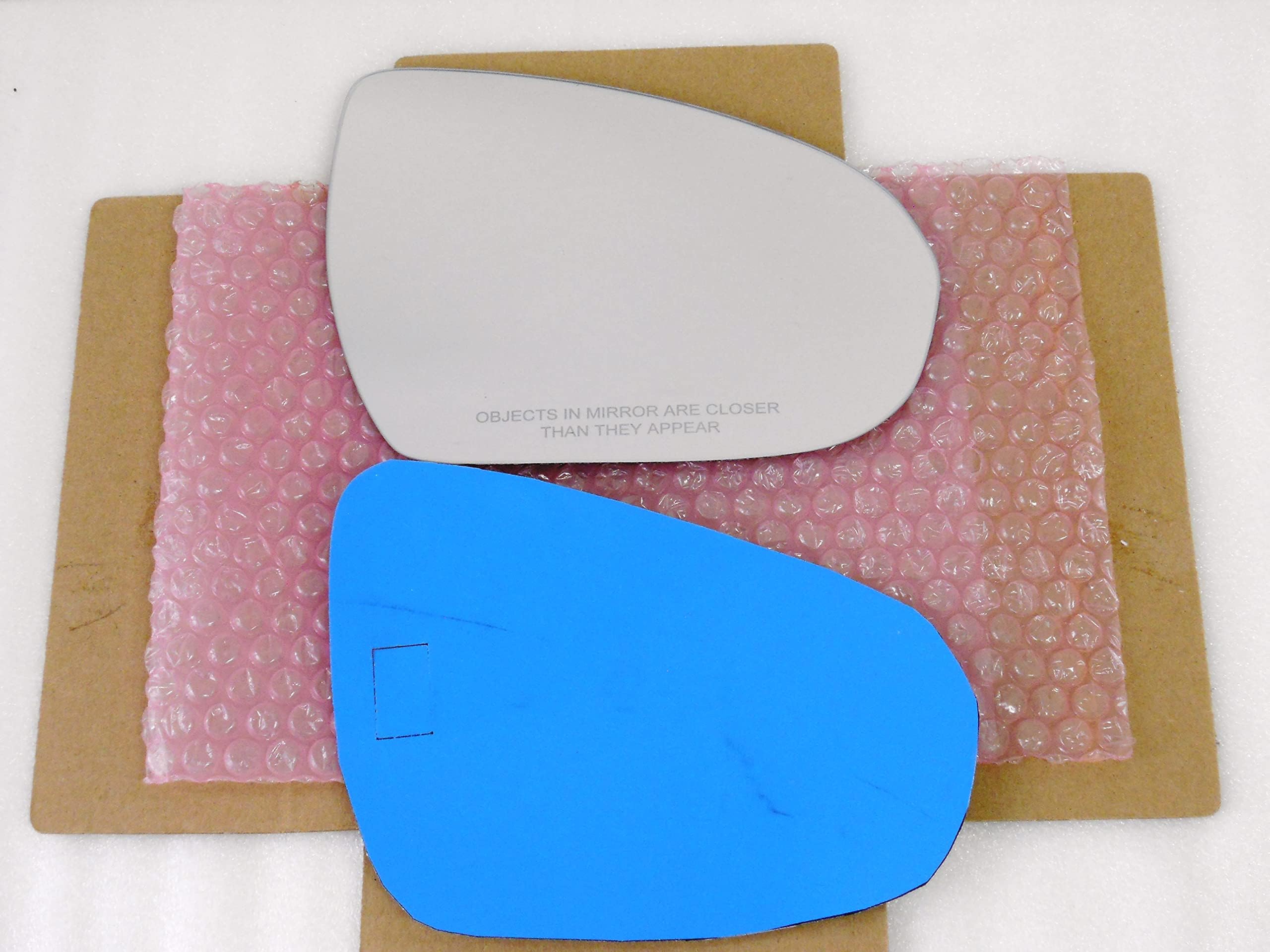 Replacement Mirror Glass For 2010-2013 KIA Soul Passenger Side - 8 Inch Diagonal, Full Adhesive