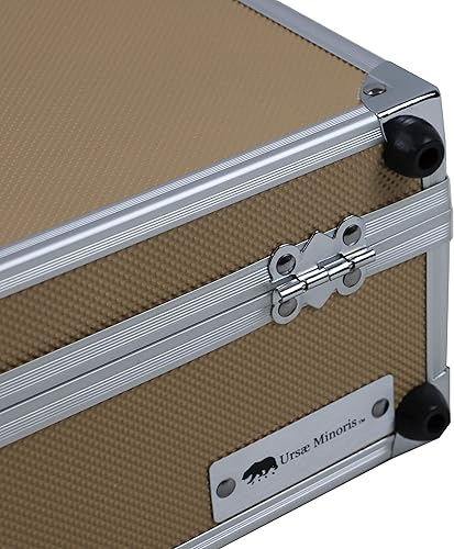 Vista 73 de Ursae Minoris Elite - Caja de aluminio azul con asa para 30 portamonedas certificados o de estilo certificado NGC, PCGS, ANACS, Elite, Lighthouse