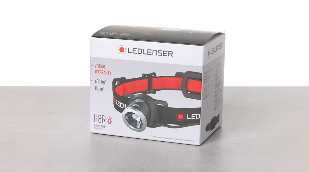 Ledlenser H8R Headlamp LED, Rechargeable Lithium 18650 Battery