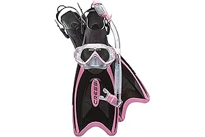 Cressi Palau Mask, Fin & Snorkel Set with Snorkeling Gear Bag
