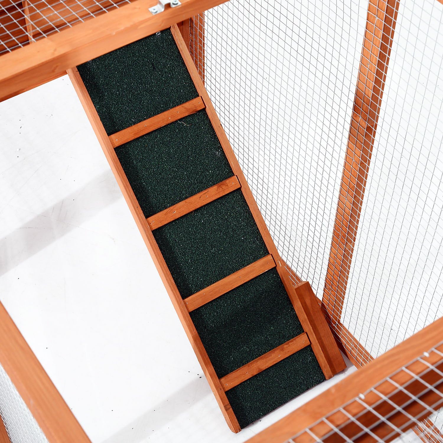 Large Dual Wooden Chicken Coop with Nesting Boxes and Ramps