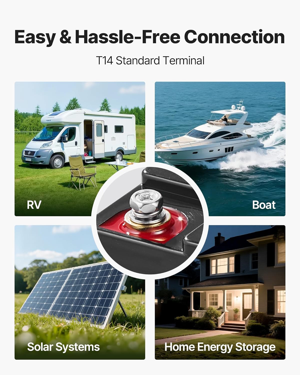 VEVOR 12V 200Ah LiFePO4 Battery, Up to 15000 Cycles, Deep Cycle Lithium Iron Phosphate Battery with Built-in BMS, Low Temperature Protection, 10 Years Lifetime, for Solar Off-Grid Home Energy Storage