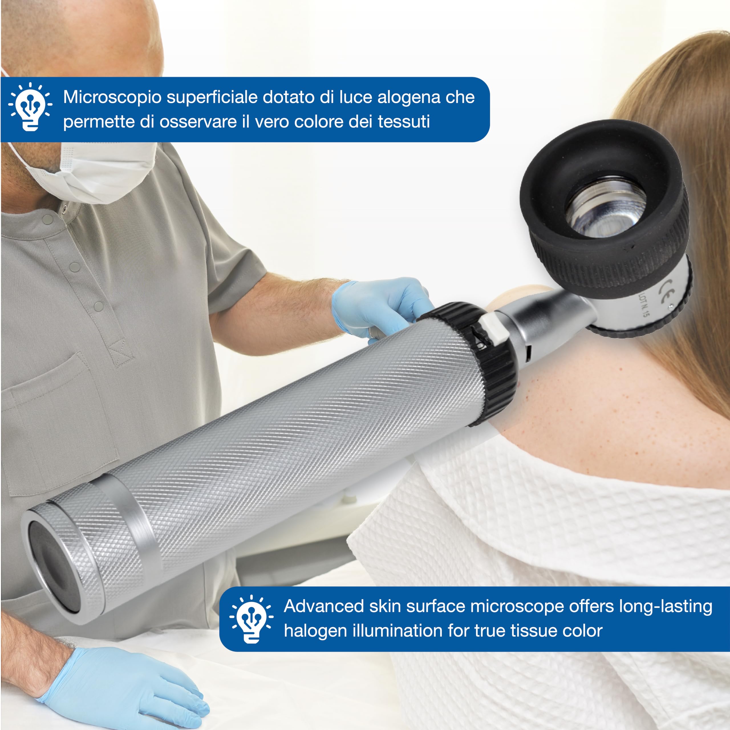 Gima Dermatoscopio 2000, Luce Alogena Xenon