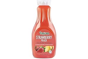 Tropicana Strawberry Peach Juice - A Refreshing Blend of Sweet Strawberries and Juicy Peaches