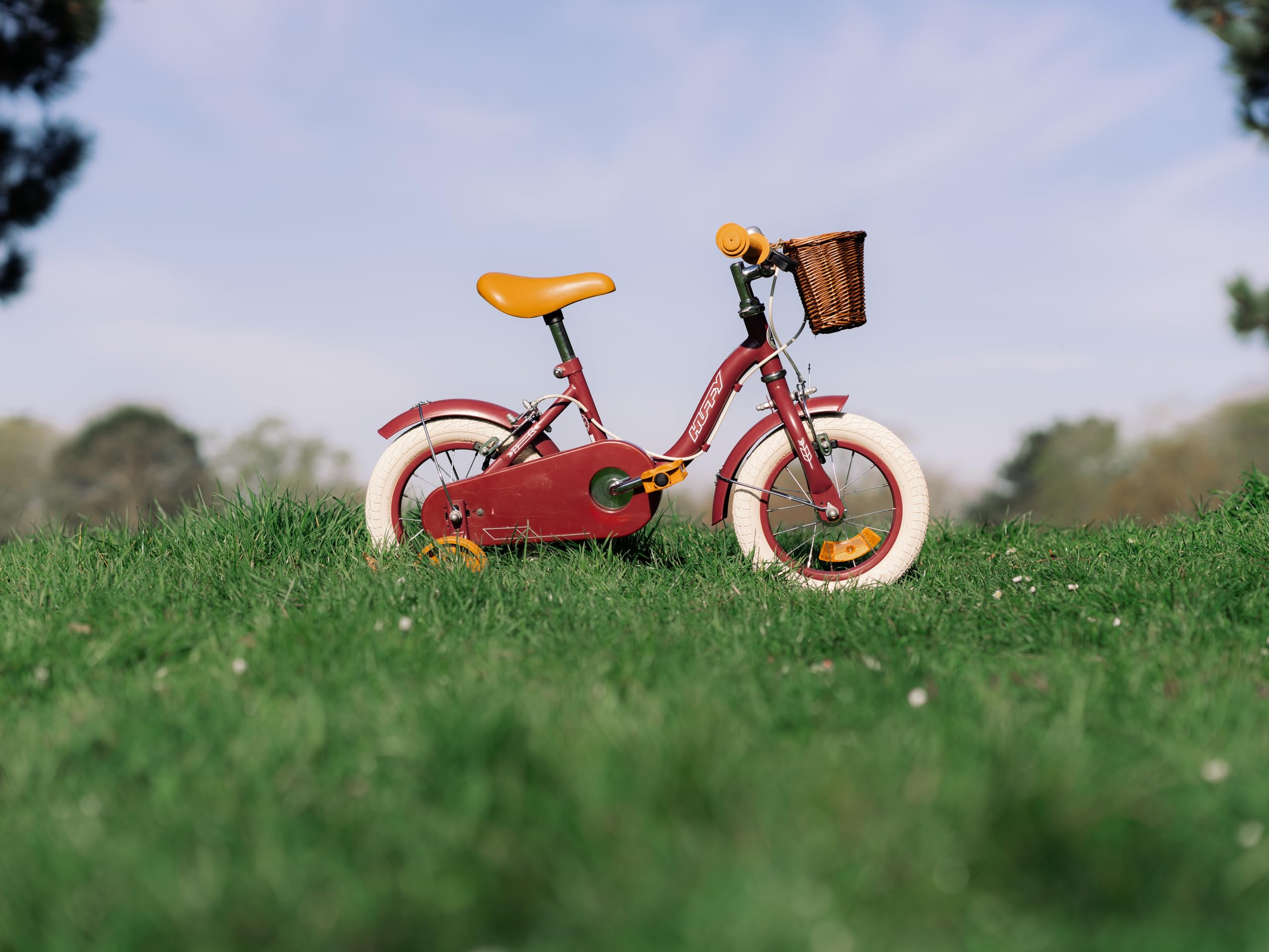 Huffy Vintage 12" Kinderfahrrad, für 3-5 Jahre, Burgunderrot
