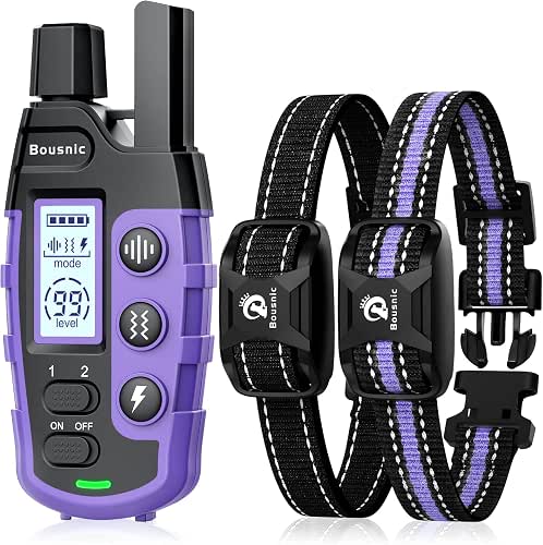 Bousnic Dog Shock Collar 2 Dogs (5-120Lbs) - 3300 ft