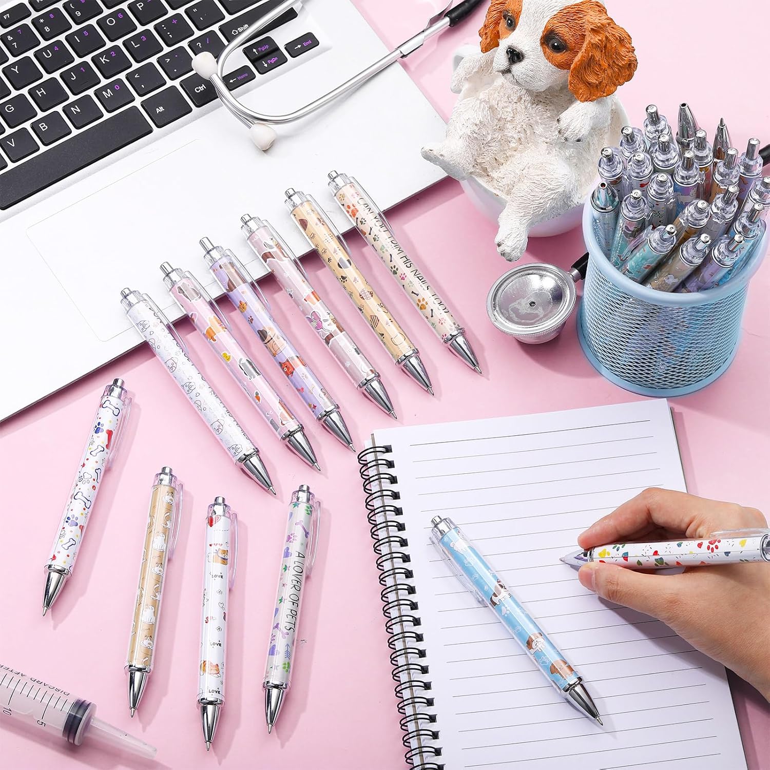 36 Pcs Veterinary Receptionist Gifts Bulk Ballpoint Pens Appreciation Gifts for Vet Tech Pet Lover Birthday National Pet Week Thanksgiving Birthday - Image 4