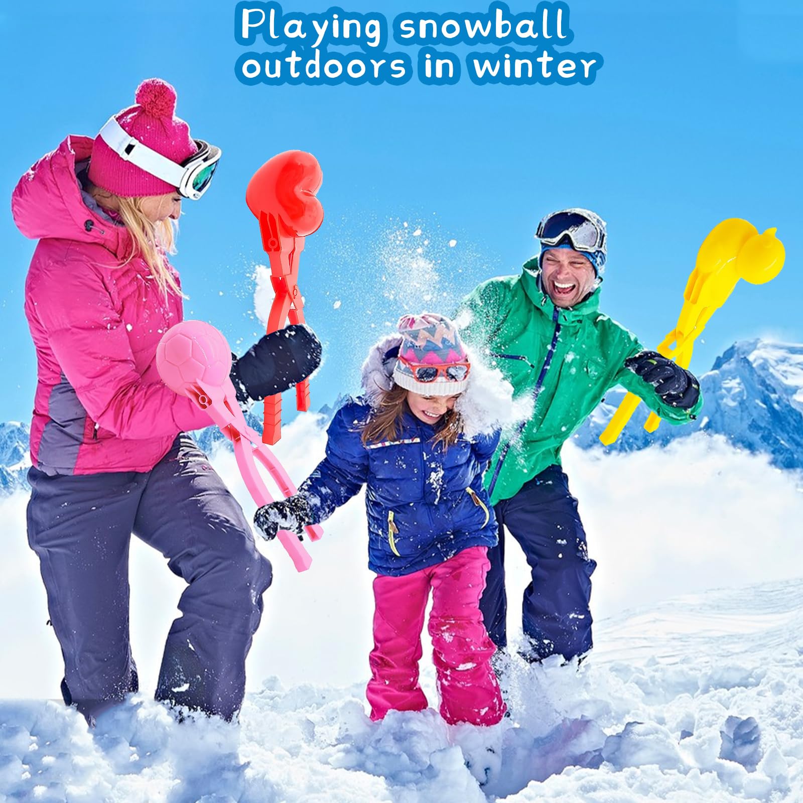Winter Kinder Schneespielzeug Set Clip Schneeballsc Produktbild-Vorschau 3