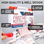 Ready First-Aid 300 Piece First-aid Kit - First Aid Kit for Car, Trousse De Premiers Soins, Home, Camping Essentials, Travel