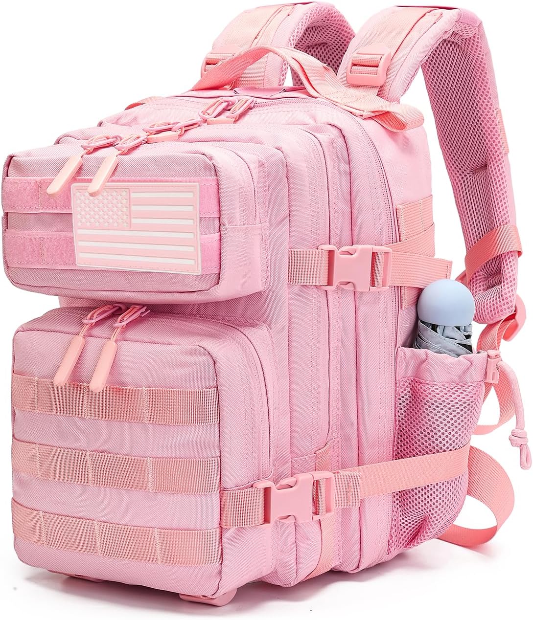 20L Small Tactical Molle Backpack for Cycling, Hiking, Running, Climbing, Hunting, Biking (Pink)