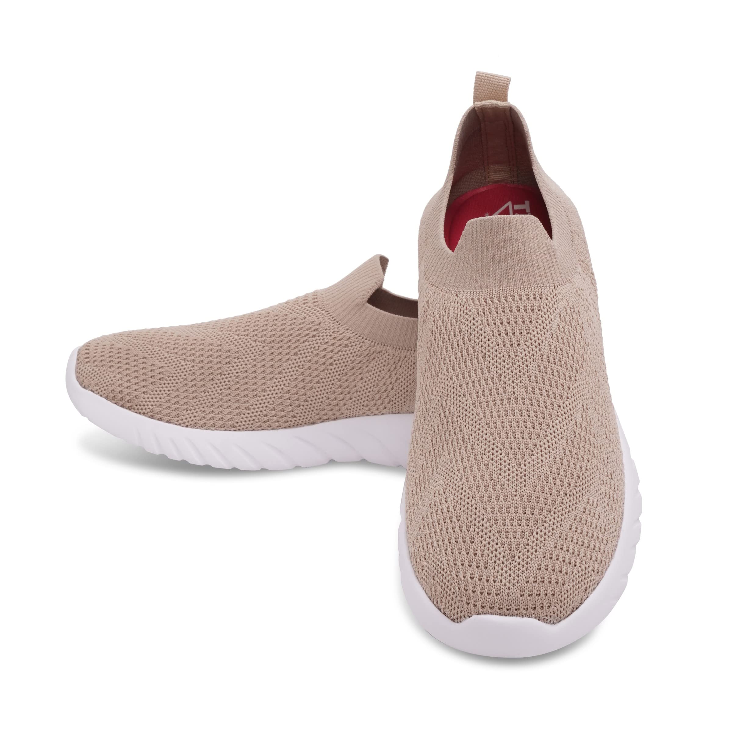 TPENT Running Sports Slip-on Shoes for Women Beige (B0BWS7K5V5) Amazon Price History, Amazon Price Tracker