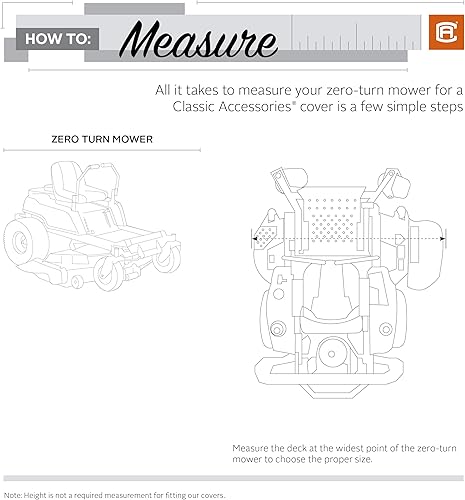 Miniatura 2 de Classic Accessories StormPro - Cubierta impermeable para cortacésped de giro cero, se adapta a cortacéspedes con cubiertas de hasta 60 pulgadas