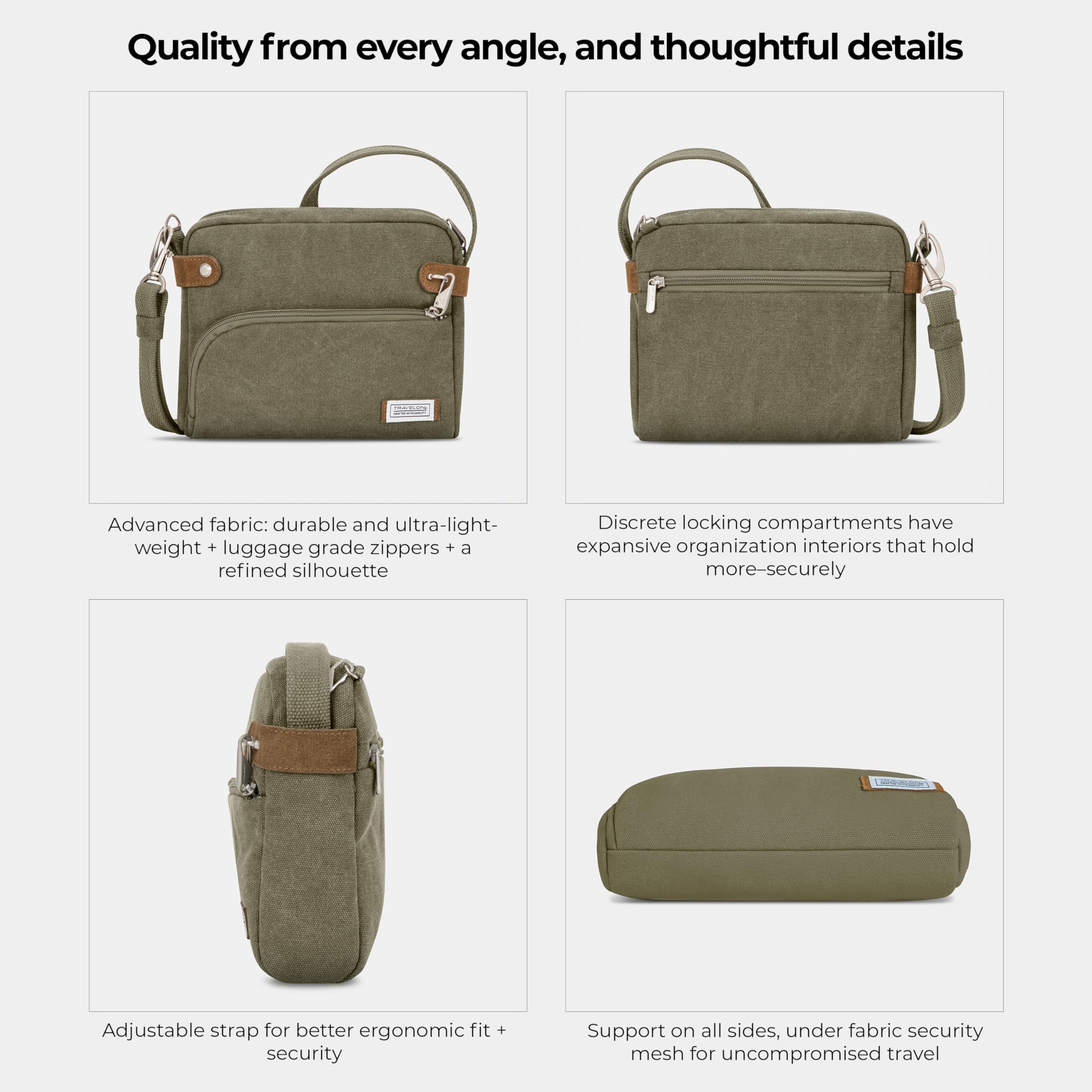 Travelon Anti-Theft Heritage Crossbody Bag