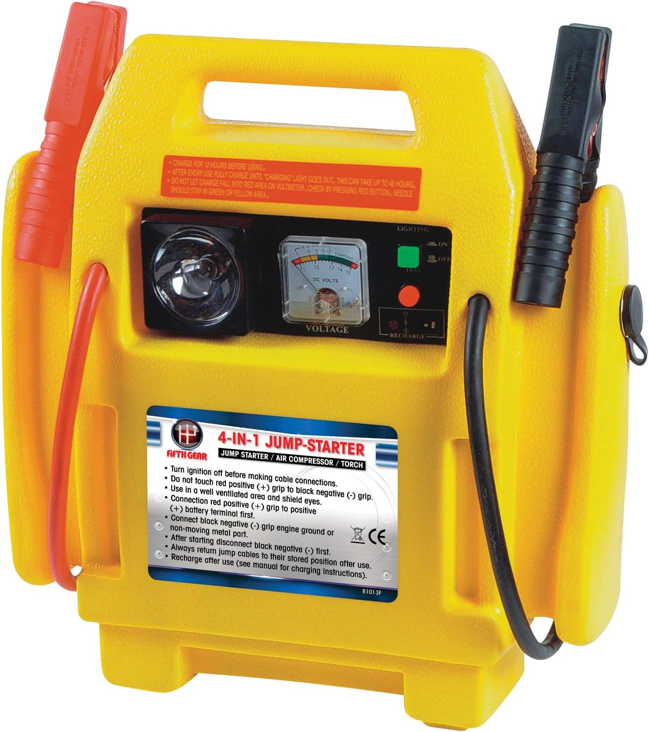 Top Tech 529771111 3 In 1 Booster Pack 12V Air Compressor 400 Amp 1000 Amp Peak