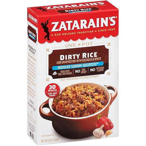 Miniatura 2 de Zatarain's Arroz sucio reducido en sodio, 8 onzas (paquete de 12)