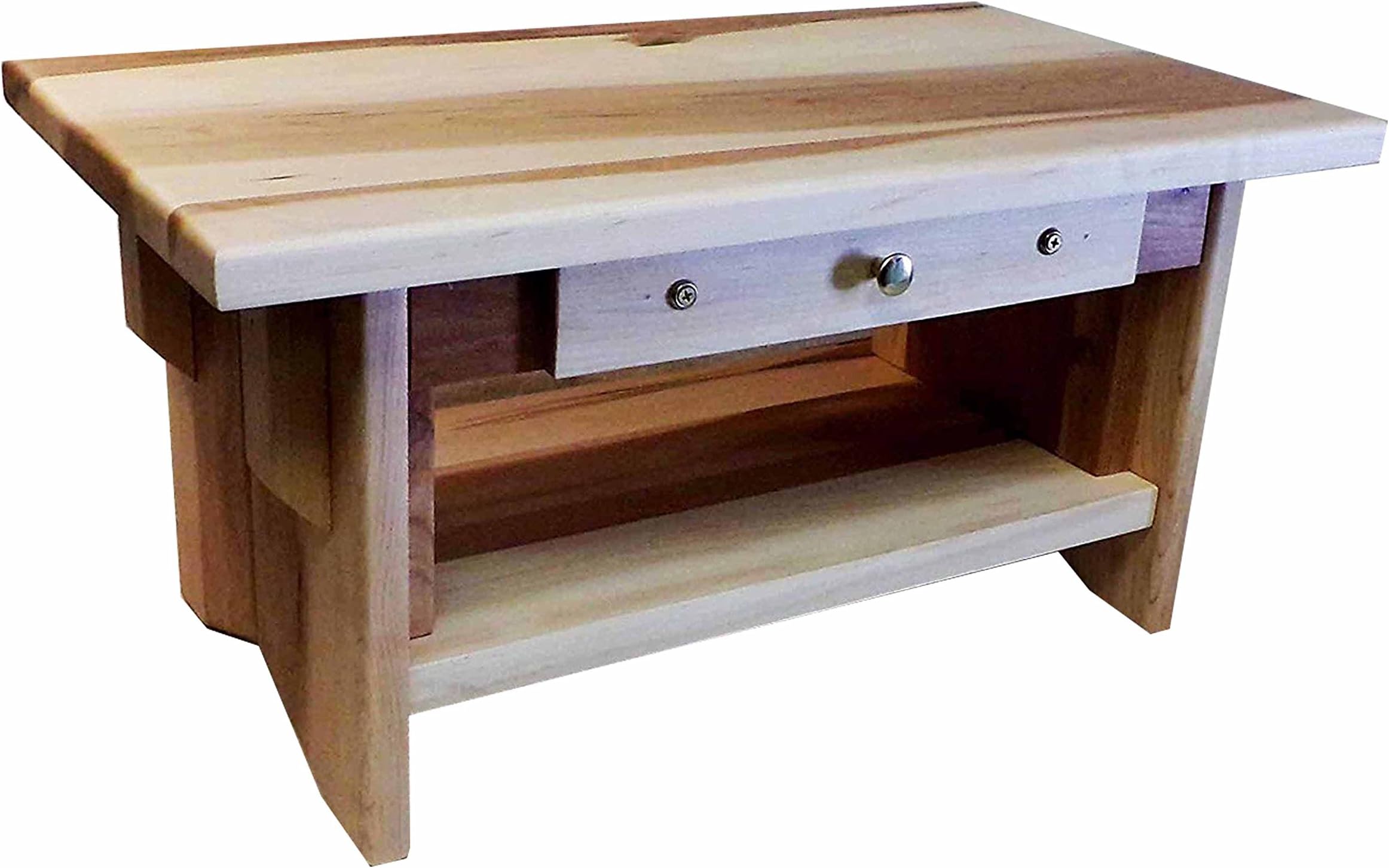 Deluxe Personal Altar with Shelf: Solid Maple