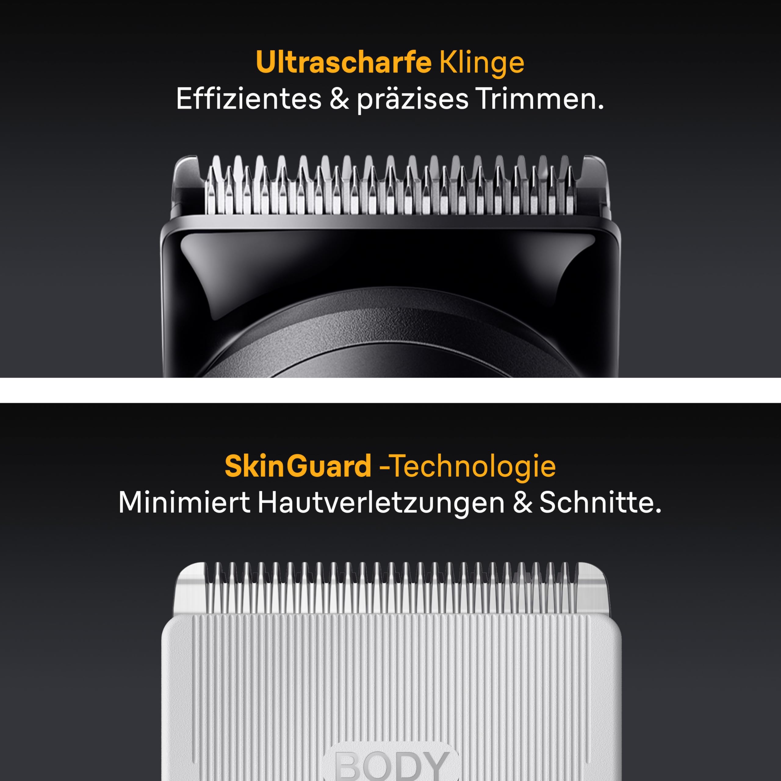 Braun All-in-One Trimmer-Set 5, 9-in-1 Multigroom, Barttrimmer, Haarschneidemaschine für Gesicht, Kopf und Körper, 120 Min Akku, 14 Längen (0.5–21 mm), Wasserdicht, AIO5540, Schwarz