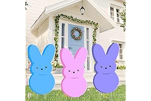 24in Easter Yard Decorations Rabbit Bunny Yard Sign Stakes