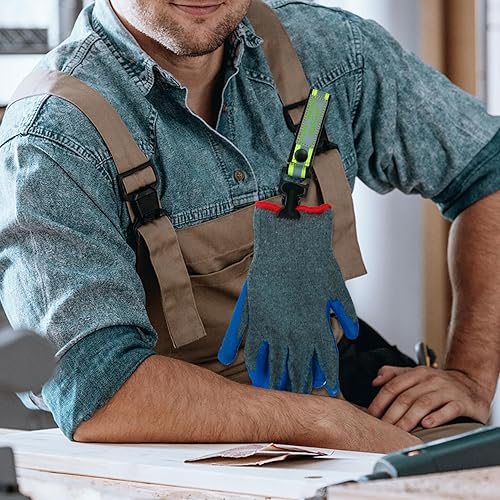 Miniatura 5 de MELOTOUGH Clip de guante de cuero para guantes Clip para soporte de trabajo Soporte de cinturón de guante