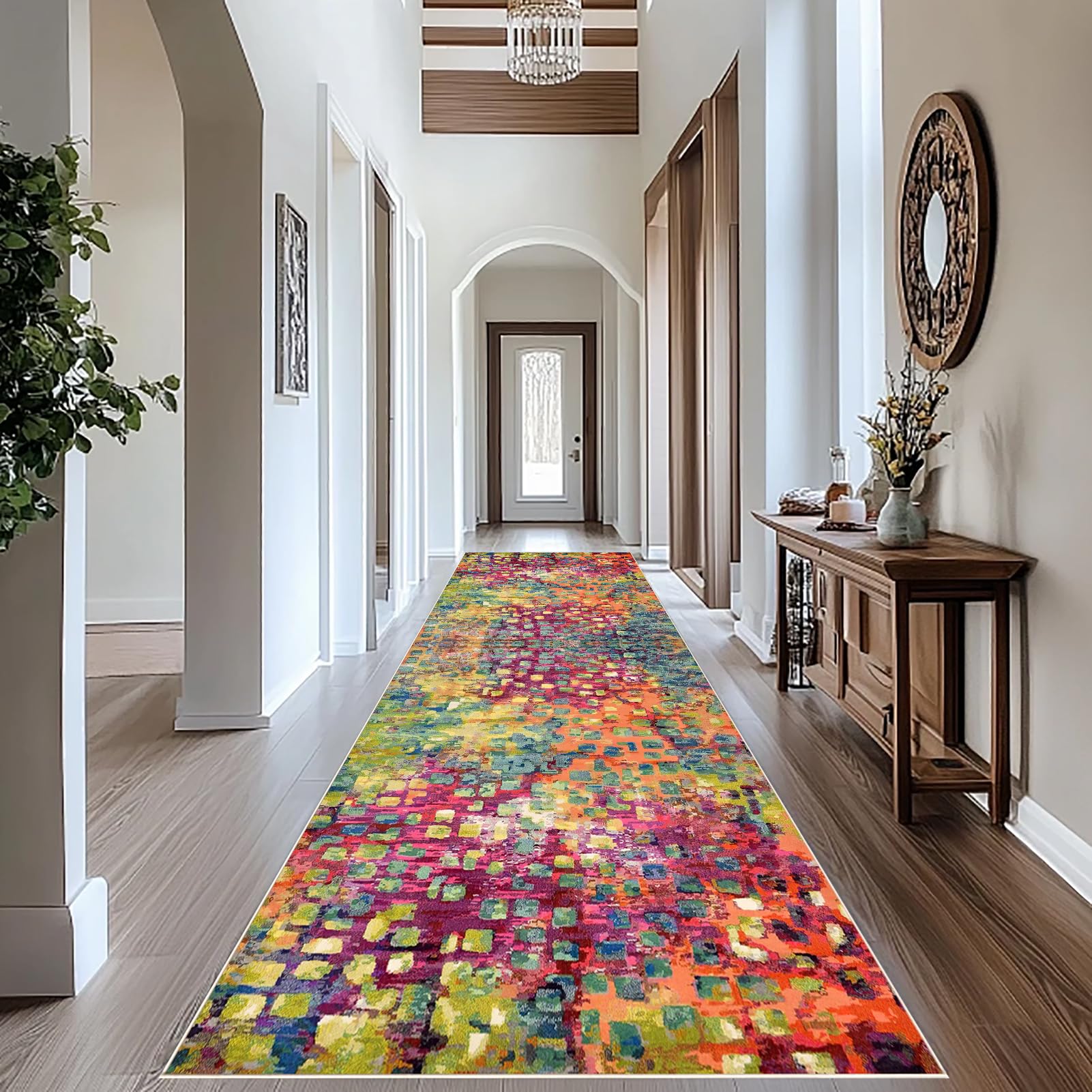 Rug Runners for Hallway Non Slip Carpet Runners for Hallways Long Kitchen Rug Washable Hall Runner mat 40 x 100 cm Area Rug Absorbent Carpet Floor Mat Narrow Corridor Rug Runner for Entrance Stair