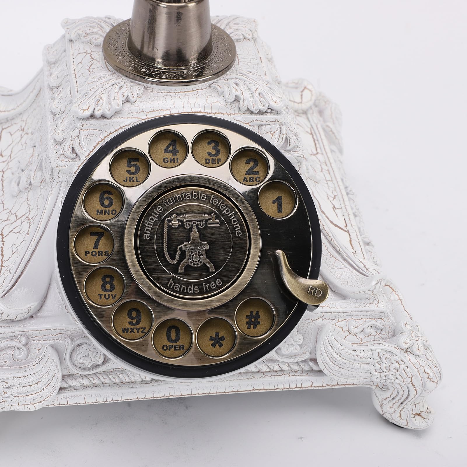 Telefono per Matrimonio con Libro degli Ospiti Audio, Registratore Vocale Unico Messaggi Audio Personalizzati Libro degli Ospiti per Matrimonio Telefono Classic Alternativo (White)